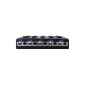 Patch panel poe 5 portas fast ethernet 48v