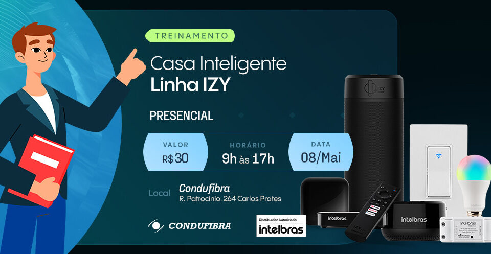 Capa Treinamento Linha Izy Intelbras Condufibra