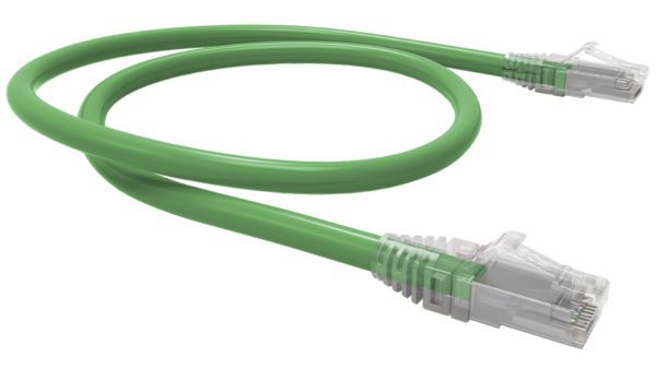PATCH CORD U/UTP GREEN CAT6 LSZH 1,0M CZ