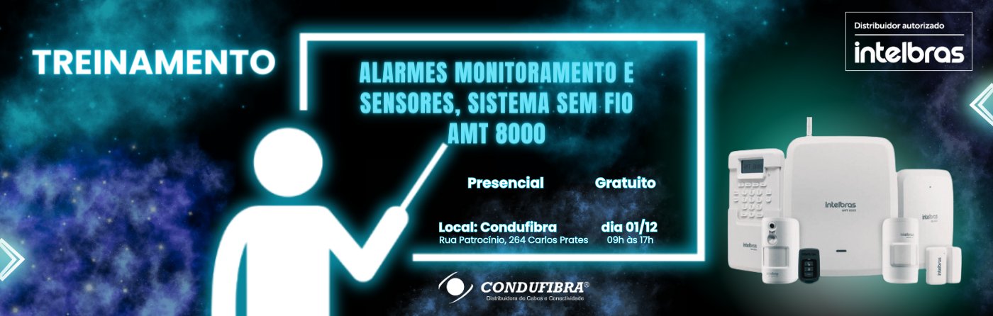 Banner treinamento amt 8000 intelbras condufibra