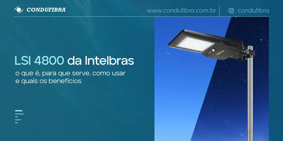 Capa Luminária Solar Integrada Intelbras LSI 4800