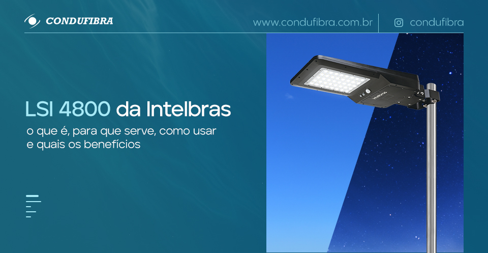 Capa Luminária Solar Integrada Intelbras LSI 4800